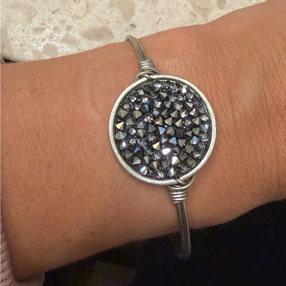 Luca + Danni Jewelry - Luca + Danni Silver and Black Crystal Bracelet